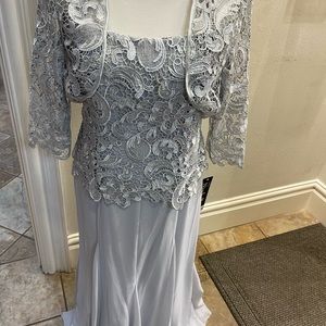 Silver formal gown